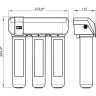 Комплект LEMARK смеситель LM7261BL для кухни + Фильтр для очистки жесткой воды OPTIMА LM7261BL086